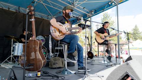 Performers play music at the Big Bear Lake Grill and Chill